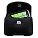 Designer Gomadic Black Leather Garmin Approach G8 Belt Carrying Case – Includes Optional Belt Loop and Removable Clip