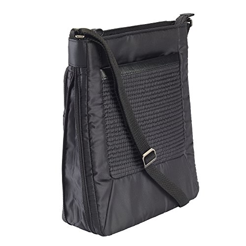 Lewis-N-Clark-Wea-Womens-RFID-Blocking-Tablet-Cross-Body-Black
