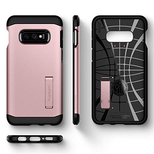 Spigen Funda para Samsung Galaxy S10E Tough Armor con Kickstand y Certificado de Extrema protección - Rose Gold - Imagen 8