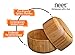 Wooden Bowl Set 2 Piece Bamboo Bowls Versatile Usage Great For Salad Soup Cereal Fruits Nuts Food Side Dishes - Decorative Modern Serving Bowls For Home & Kitchen Eco Friendly & Biodegradable (Round)