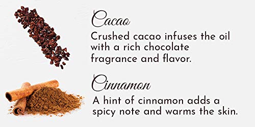 Edible Cocoa Massage Oil with Warming Cinnamon | Relaxing Massage Therapy for Men, Women, Couples | Herb & Root - Thumbnail 4