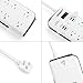 BESTEK Surge Protector Power Strip with Quick Charge 4-Port Smart USB Charging Station, 8 AC Outlets 6.6-Foot Cord