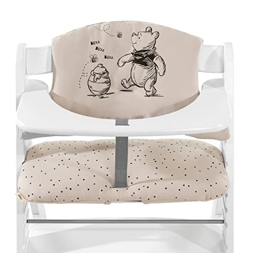 hauck Highchair Pad Select, Disney Winnie the Pooh Beige - Hochstuhl Sitzkissen Kompatibel mit Alpha+, Beta+, Arketa Hochstuhl, 6-36 Monate, Anti-Rutsch, Doppelte Polsterung, Einfache Befestigung