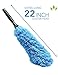 EVERSPROUT Duster 3-Pack | Hand-packaged Cobweb Duster, Microfiber Feather Duster, Flexible Microfiber Ceiling & Fan Duster | Twists onto Standard 3/4
