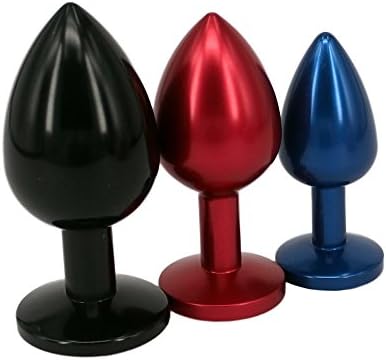 BockJu 3Pcs/Size Colorful Stainless Steel Jeweled A-n-a-l Bu-tt Pl-ug Anal Sex Love Games For Beginner Couples