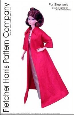 Stephanie Coat Pattern for 12" Fashion Dolls