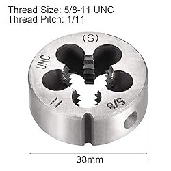 uxcell 5/8"-11 UNC Round Die, Machine Thread Right