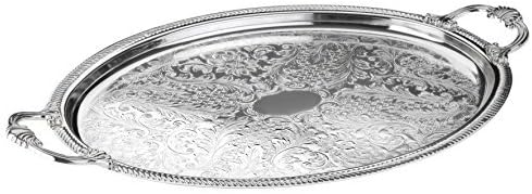 Queen Anns Serving Tray Silver Plated by Amanda Tableware