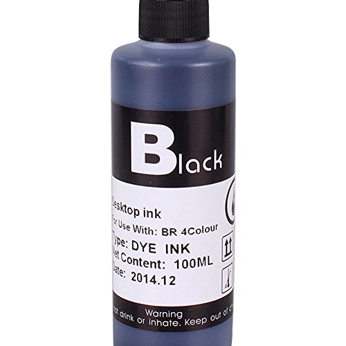 JetSir Four Colors Dye Ink Standard 100 ml Refill Ink Kit High Yield Refill Kit for Brother Printer