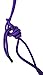 Southwestern Equine Side Pull Rope Halters with Nickle Plated Rings (Horse, Purple)