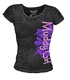 Muddy Girl Burn Out Black Short Sleeve