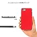 TENDLIN iPhone 7 Case Leather Back Flexible TPU Silicone Hybrid Soft Slim Case for iPhone 7 (Red)