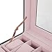 mefeir Watch Box for Men Women PU Leather Display Storage Collection Organizer Jewelry Case with Removable Pillows (24 Slot)