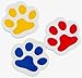 Paw Print Birthday Party Favor Bundle Pack Animal Lover (12 Stampers, 12 Pencils, 12 Erasers, 12 Puppy Dog Collar Bracelets & Bonus Bag) by Multiple