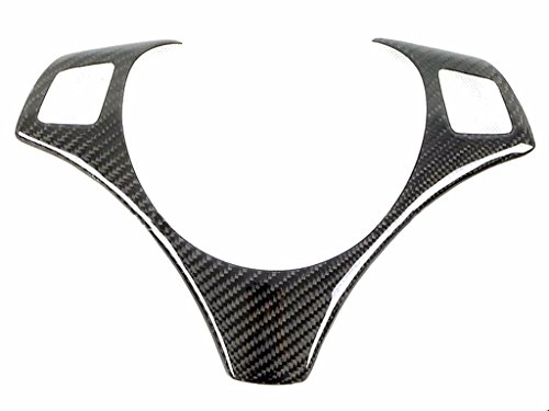 Eppar New Carbon Fiber Steering Wheel Cover Sticker 1PC for BMW 3 Series E92 E93 2006-2013 320i 325i 325xi 328i 330i 330xi 335i 335xi 335is