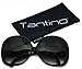 Tantino® Big Huge Oversized Square Sunglasses Womens Fashion Black Frame