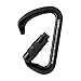Fusion/AMP Climb Essence Aluminum Auto-Lock Modified D-Shape Carabiner Black