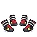 Uarter Dog Shoes for Medium to Large Dogs Labrador Husky Shoes, Waterproof, Size 7, Red, 4 Piece