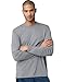 Hanes Cool DRI'Performance mens Long-Sleeve T-Shirt,Graphite,Large