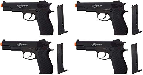 Firepower .45 Metal Slide Airsoft Pistol, 6mm ((4.Units))