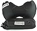 ONWEGO Inflatable Travel Pillow for Neck and Lumbar Support with Adjustable Strap - Compact, Portable, Easy Carry On - Car, Airplane, Bus, Train (Black)