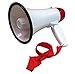Ideas In Life Portable Megaphone 20 Watt Power Megaphone Speaker Bullhorn Voice and Siren/Alarm Modes with Volume Control and Strap