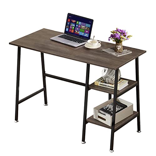 VECELO Writing Computer Study Desk with 2 Tier