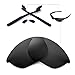 Walleva Black Polarized Replacement Lenses and Black Rubber for Oakley Half Jacket 2.0 Sunglasses