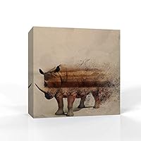 Canvas Wall Art - Animal Portrait - Canvas Prints Home Artwork Decoration for Living Room,Bedroom - 12x12 inches