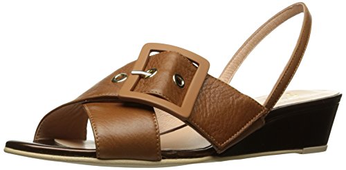 French sole fs/ny women s wired wedge sandal, whiskey l…