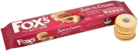 Fox's Jam 'n Cream Rings 150g - Pack of 6: Amazon.co.uk: Grocery