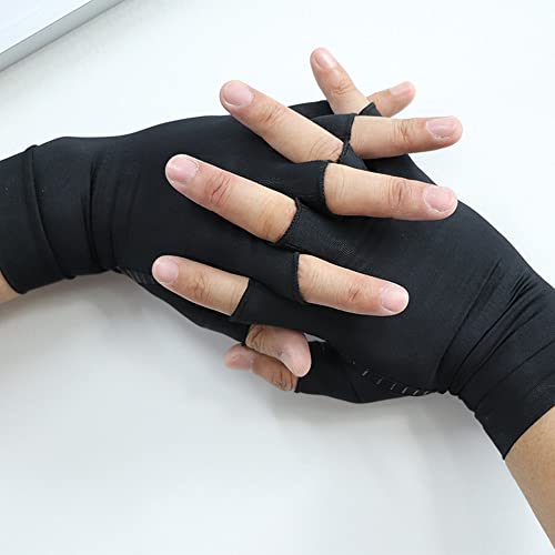 LTXB Arthritis Gloves for Women for Pain, Fingerless Compression Copper
