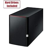 BUFFALO LinkStation SoHo 2-Bay Desktop 4TB Home Office Personal Cloud NAS with Hard Drives Included