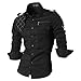 jeansian Men's Slim Fit Long Sleeves Casual Shirts 8371