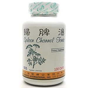 Spleen Channel Tonic Dietary Supplement 500mg 100 Capsules (GUI Pi Tang) B05 100% Natural Herbs