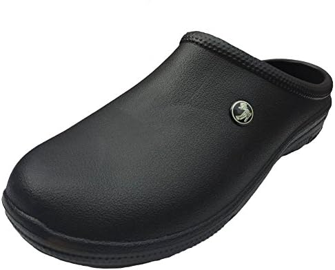 Evacol Unisex Nursing clogs Ultralite Nurse shoes unifororm clogs for health care and hospitals Black 41