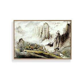 Framed Canvas Wall Art for Living Room, Bedroom Mountain Canvas Prints for Home Decoration Ready to Hang - 16x24 inches