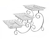James Scott Crystal 3 Tier Rectangle Server (Kitchen)