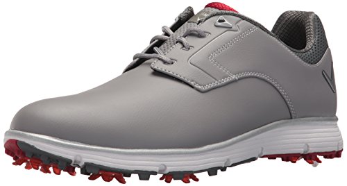 Callaway Men's LaJolla Golf Shoe, Grey/Red, 9.5 M US