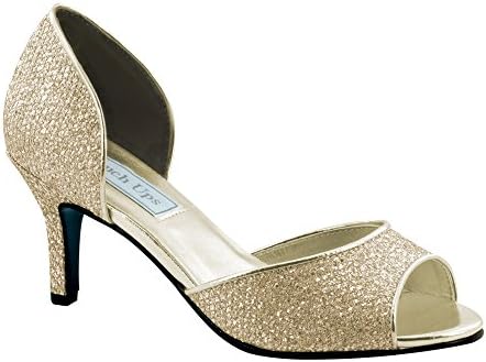 Touch Ups Women's Jolee Pump,Champagne Glitter,7.5 M US