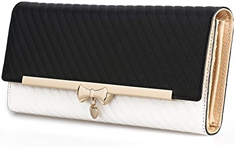 LEGE Trendy Girls&amp;Women Wallet Cases-Stylish Travel Shopping Bowknot Wallet-Elegant Wallet Cluth For Party-Cool Slim Business Card Case Multi Purpose for Samsung Galaxy Note2 S3 S4 S5 iPhone 4/4s 5/5s 6(4.7") (Black)