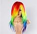HILISS My Little Pony Rainbow Cosplay Wig +Dash Hair Fall Tie on Claw Clip Ponytail Set -Friendship Is Magic