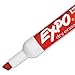 Expo 80002 Low Odor Dry Erase Markers, Chisel Tip, Red Color, 2 Sets with 12 Markers, Total of 24 Markers