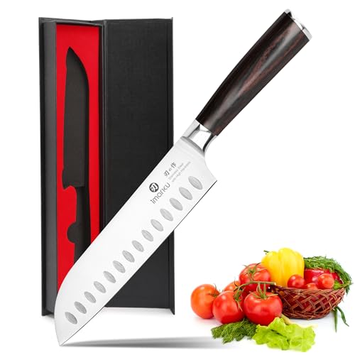 imarku Chef Knife 7 Inch Kitchen Knife Ultra Sharp Santoku Knife - High Carbon Japanese Chefs Knife, Kitchen Gadgets 2025, Apartment Essentials, Birthday Gifts for Him Her, Best Gifts for Women Men