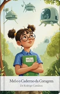 Livro Mel e o Caderno da Coragem: Uma história sobre ciência, coragem e cuidar do nosso planeta.