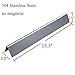 GasSaf 15.3 inch Flavorizer Bars Replacement for Weber 7635 Spirit 200 Series, Spirit E-210, S-210, E-220, S-220(2013-2016), 3-Pack 304 Stainless Steel Durable Flavor Bars(15.3