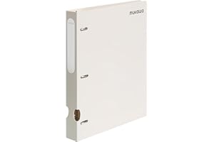 MUKAWA 1 Inch 3 Ring Binder, D-Ring Binder Holds 250 Sheets, PP Cover with Writable Spine Label, Lay-Flat Design, Letter Size 8.5x11, Lightweight for School, Office & Home Organization, 1 Pack, Beige