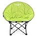 Lucky Bums Moon Camp Kids Indoor Outdoor Comfort Lightweight Durable Chair with Carrying Case, Green, Medium