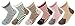 AnVei-Nao Womens Girls Stripe Cute Cat Toes Soft Pattern Crew Socks 6 Pairs 3D