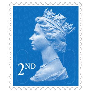 100 x 2nd Class Standard Self Adhesive Stamp Sheet Royal Mail Post Office